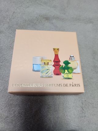 Caja miniaturas perfumes