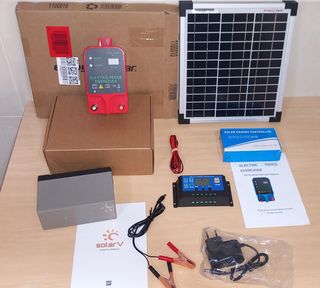 Pastor eléctrico solar a batería caballos