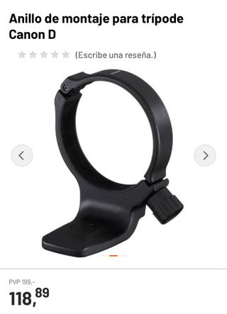 Anillo tripode Canon 100mm 2.8L