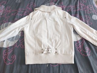 Chaqueta vaquera blanca. Talla M