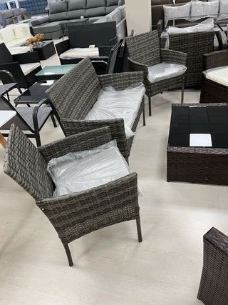 Conjunto de jardin sillones 2 + 1 + 1