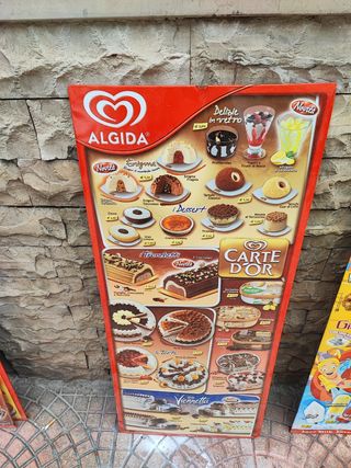 Cartelli gelati Algida 