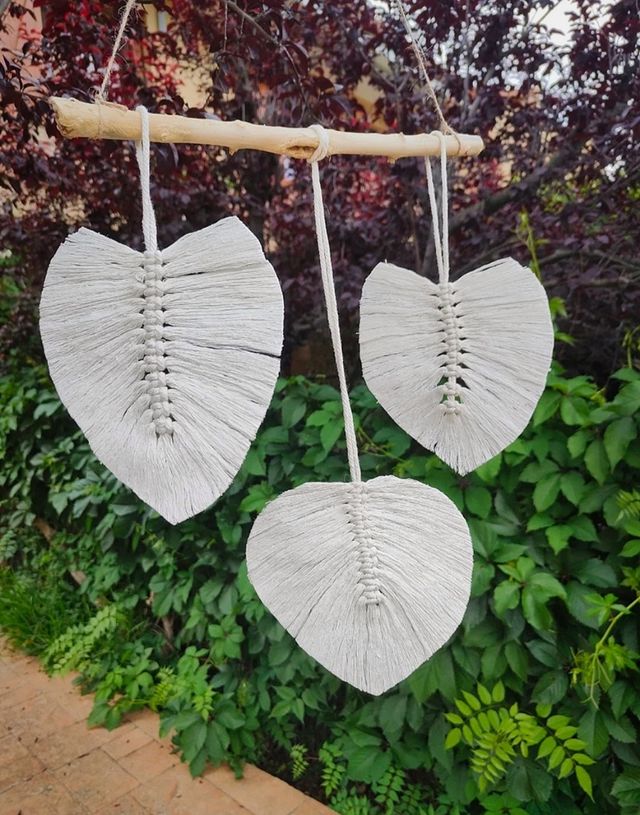 NUEVO TAPIZ HOJAS MACRAME