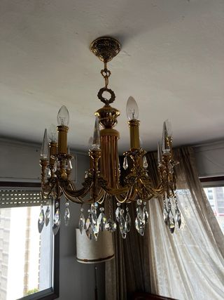 Lampara techo araña antigua