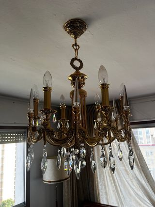 Lampara techo araña antigua