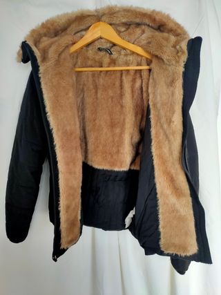 Cazadora Zara trf mujer negra