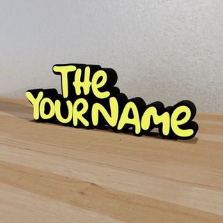 Personalizado de Los Simpsons Con tu nombre en 3D