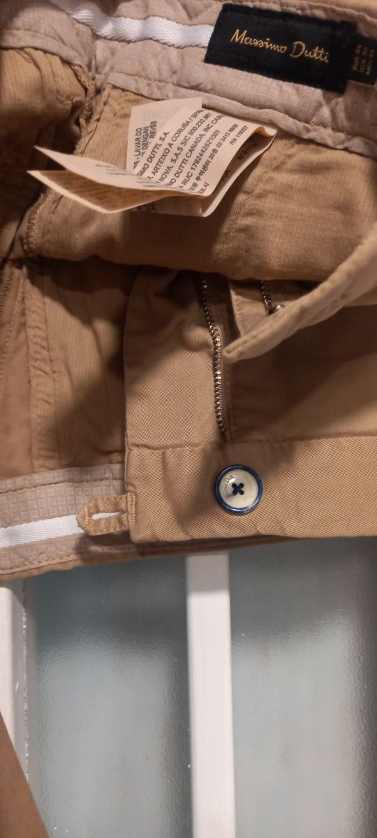 Pantalón camel hombre talla 46 Massimo Dutti