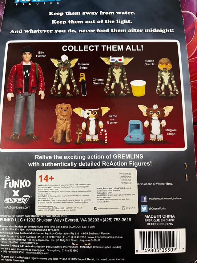 Gremlins ReAction Funko Colleccionistas