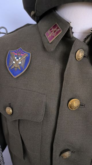 Antiguo traje militar de sargento,anti