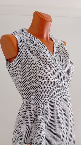 Vestido vintage wrap. Delantal.Nuevo.