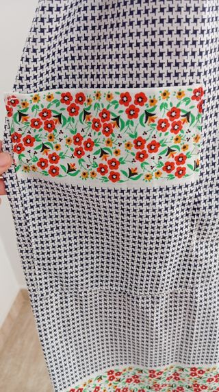 Vestido vintage wrap. Delantal.Nuevo.