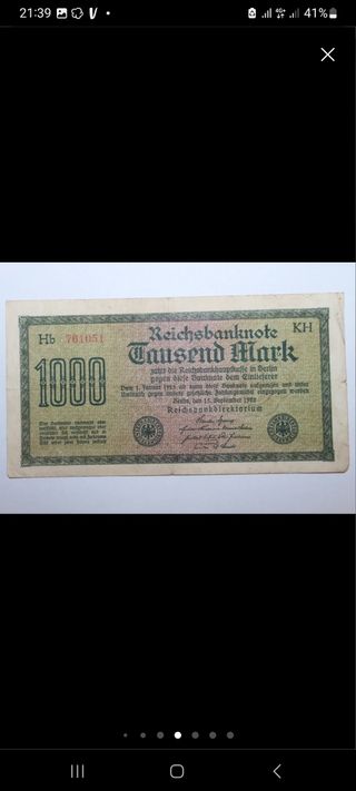 Banconota tedesca antica
