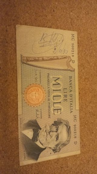 1000 lire italiane G.Verdi