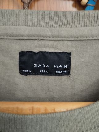 Camiseta manga corta, Zara Man talla L