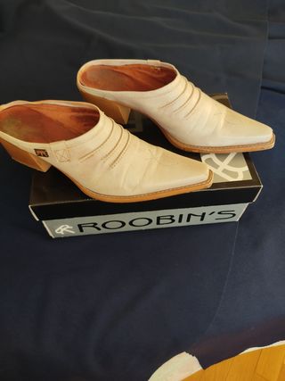 Zuecos jeans señora