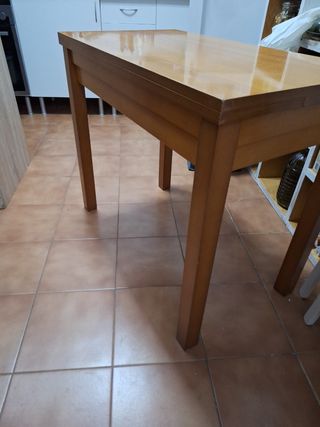 Mesa cocina madera extensible