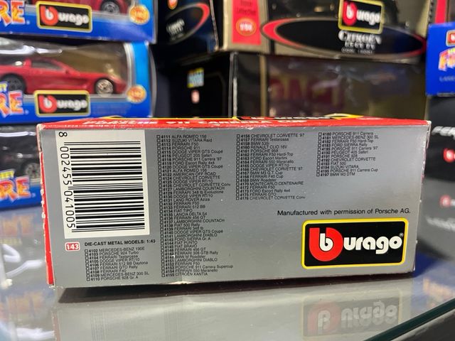 Porsche 911 Carrera Cup Bburago Scala 1/43 4195