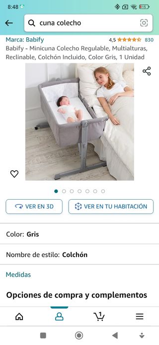 Cuna Colecho Regulable