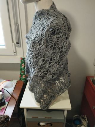 Stola Silver Grey fatto a mano