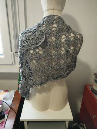 Stola Silver Grey fatto a mano