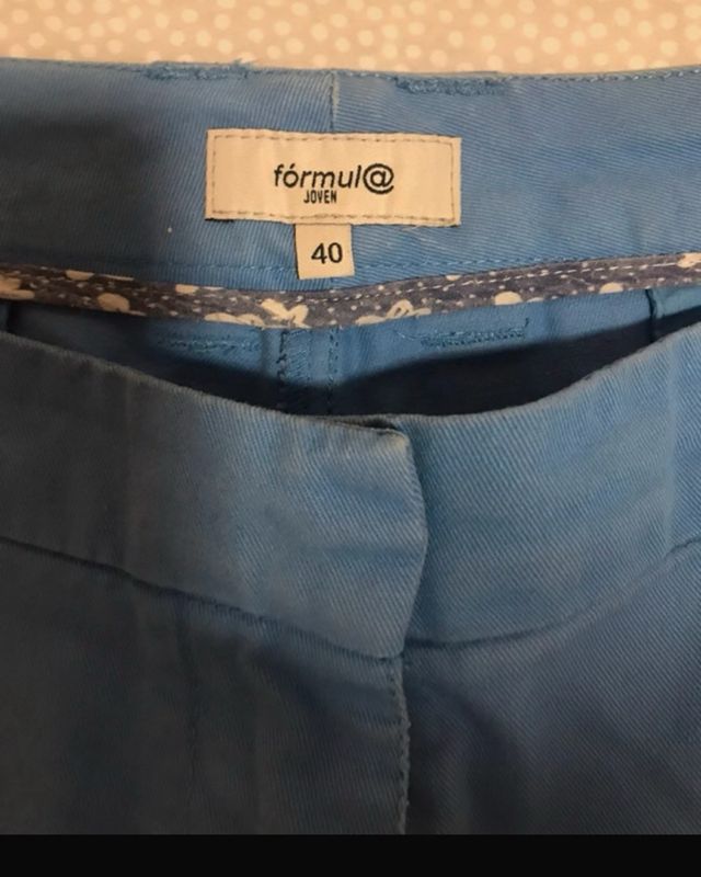 Pantalon corto  azul