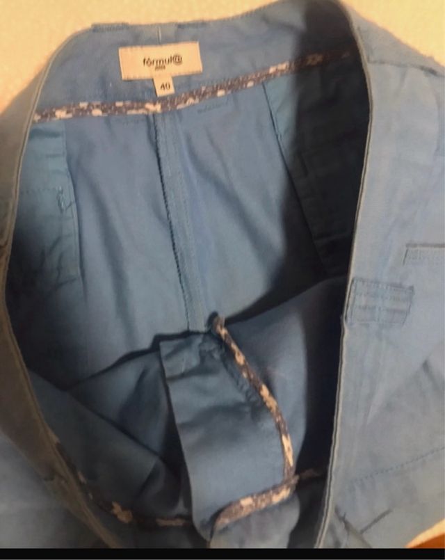 Pantalon corto  azul