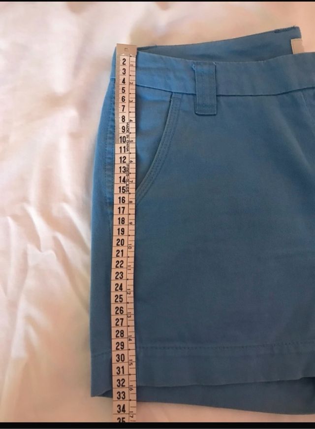 Pantalon corto  azul