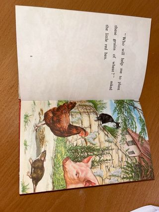 The little Red Hen and the grains of wheat