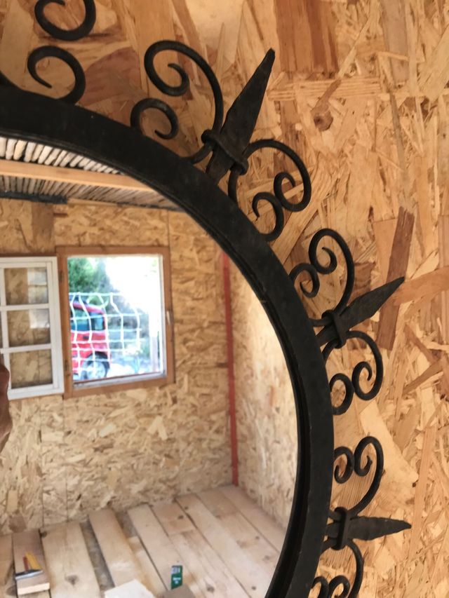 Espejo hierro vintage