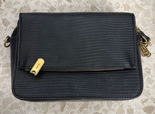 Bolso negro piel parfois
