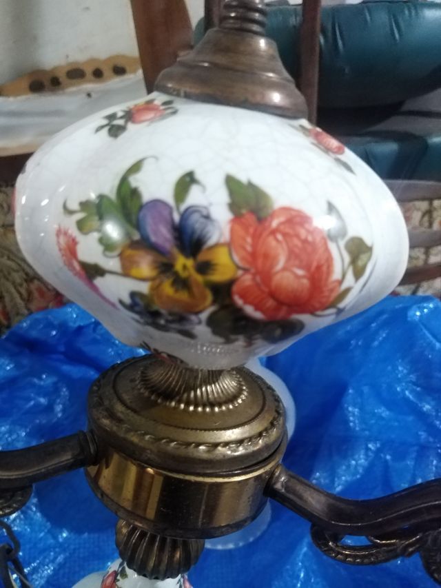 Lampadario anni 70 Vintage. Ceramica.