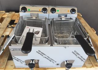 FREIDORA ELÉCTRICA 10+10 LT/AM .