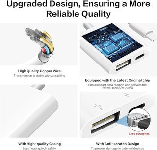 SUNTRSI Adaptador USB para i-Phone y i-Pad otg
