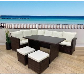 Rinconera para exterior con mesa