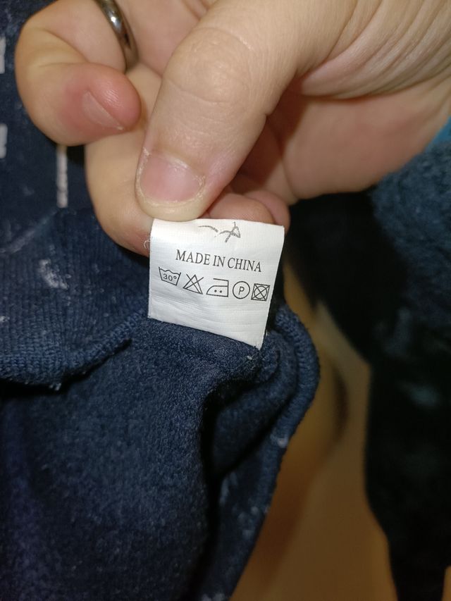 Maglione/felpa blu con tasche