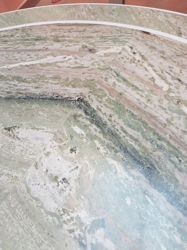 TAVOLO DESIGN ANNI '60 IN MARMO CARRARA PREGIATO