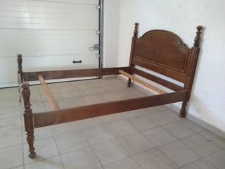 CAMA ANTIGUA MADERA 135x190 SIN TRANSPORTE