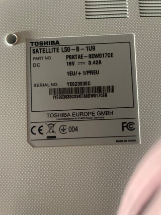 Portatil toshiba i5