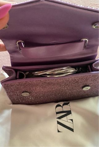 Bolso brillo Zara