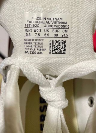 Converse All Star 37,5-37- 42 de lona Blancas