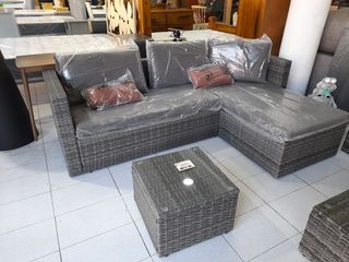 SUPER OFERTA CONJUNTO DE TERRAZA RATTAN CHESLONG