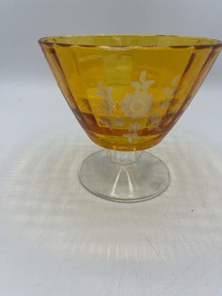 coppa piccola cristallo e vetro di murano