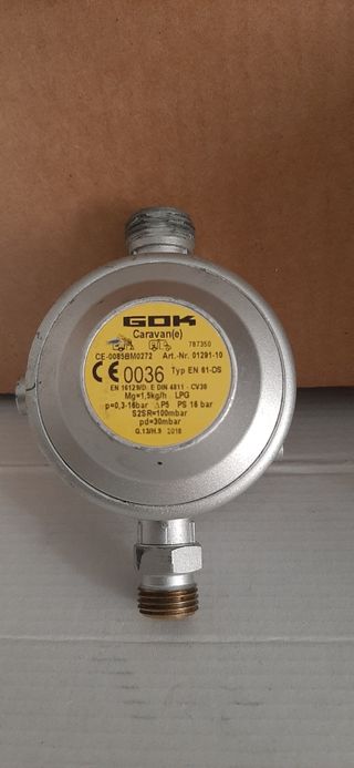 Regulador gas para camper autocaravana