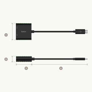 Adaptador de USB-C a HDMI de Belkin + Carga