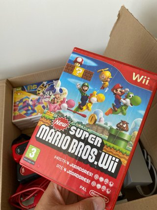 Wii roja completa con juegos