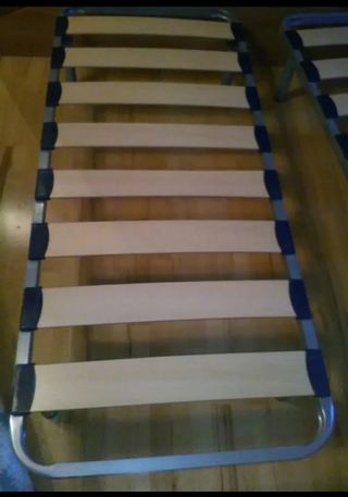 Somier de lamas anchas de 80 cmx1,90cm.