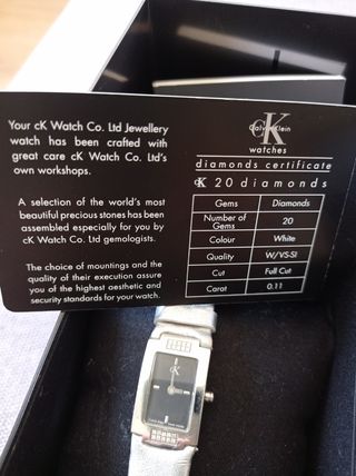 Reloj con diamantes Calvin Klein