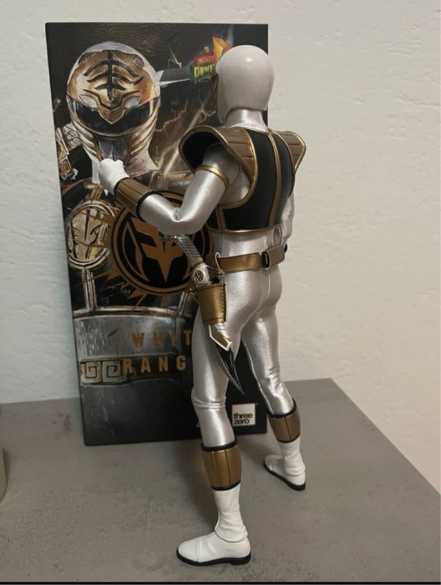 Threezero white ranger power ranger blanco ULTIMA!