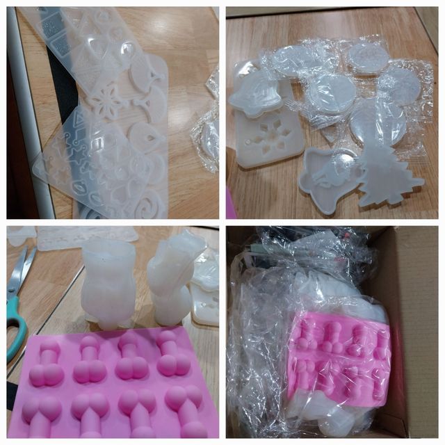 68 moldes para resina (con accesorios)